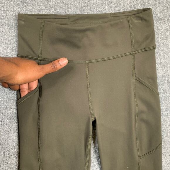 Lululemon Tights Women 4 Hunter Green Invigorate High Rise Training Fitted Ankle - Picture 3 of 13